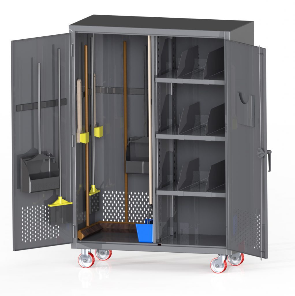 DELUXE JANITORIAL STORAGE CABINET