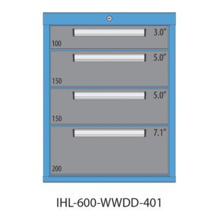 FOUR DRAWER - 28"H MODULAR CABINET