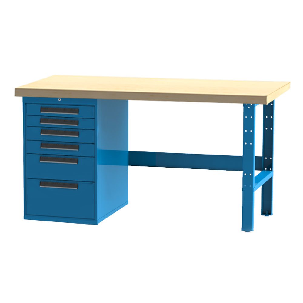 INDUSTRIAL WORKBENCH - 6 DRAWER CABINET