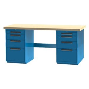 INDUSTRIAL WORKBENCH - DOUBLE 4 DRAWER