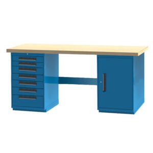 INDUSTRIAL WORKBENCH - 7 DRAWER / 1 DOOR