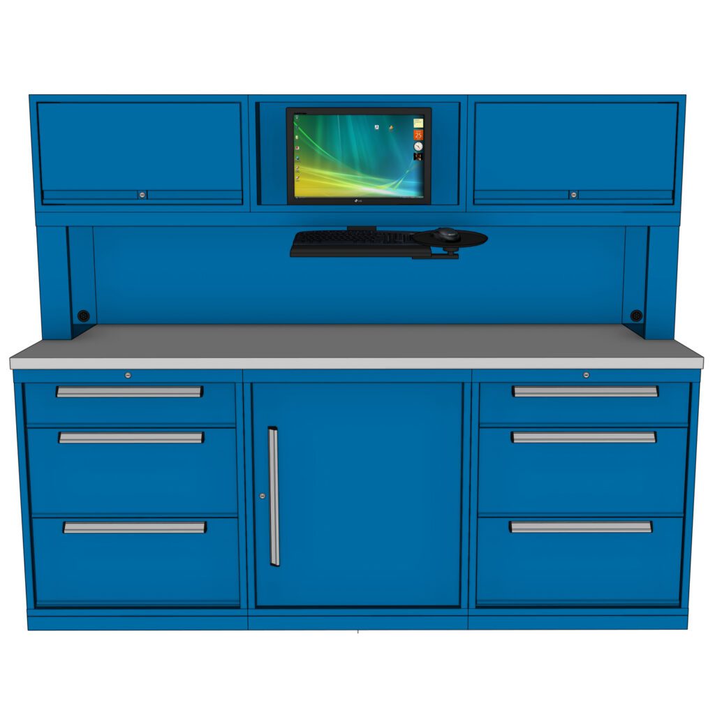 SINGLE BAY - (2) 3 DRAWER / 1 DOOR BASE